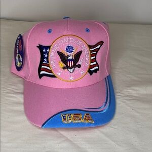 Pink and Blue USA Kids Cap